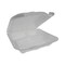 Pactiv Foam Hinge Lid Container, Dual Tab Lock, 9.13x9x3.25, 3-Cmp, Wt, PK150 YTD19903ECON - alternate 11